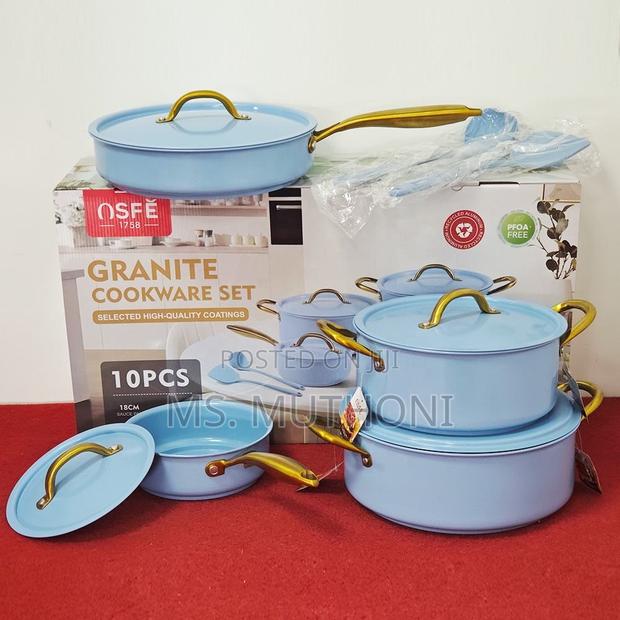  *10pcs Osfe Granite Cookware Set - main view