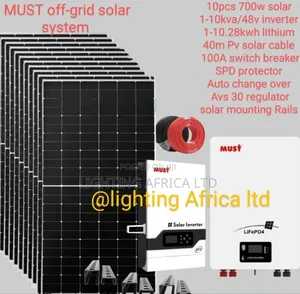 10kva Inverter 10.28kwh Lithium Off-grid Solar System