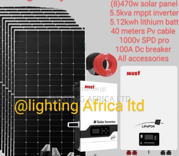 Independent Power 5.5kva - 5.12kwh Must Total Off-Grid Solar System - thumbnail 2