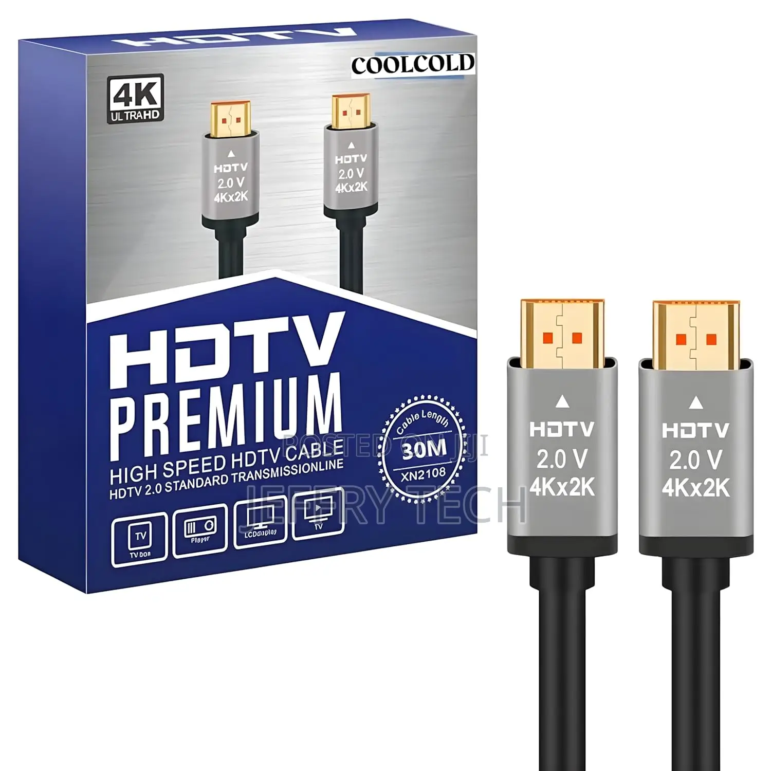 Hdmi Cable (30meter) High Speed Uhd Hdmi 2.0 Cord Support