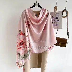 Beautiful Floral Quality Ladies Silk Scarf 