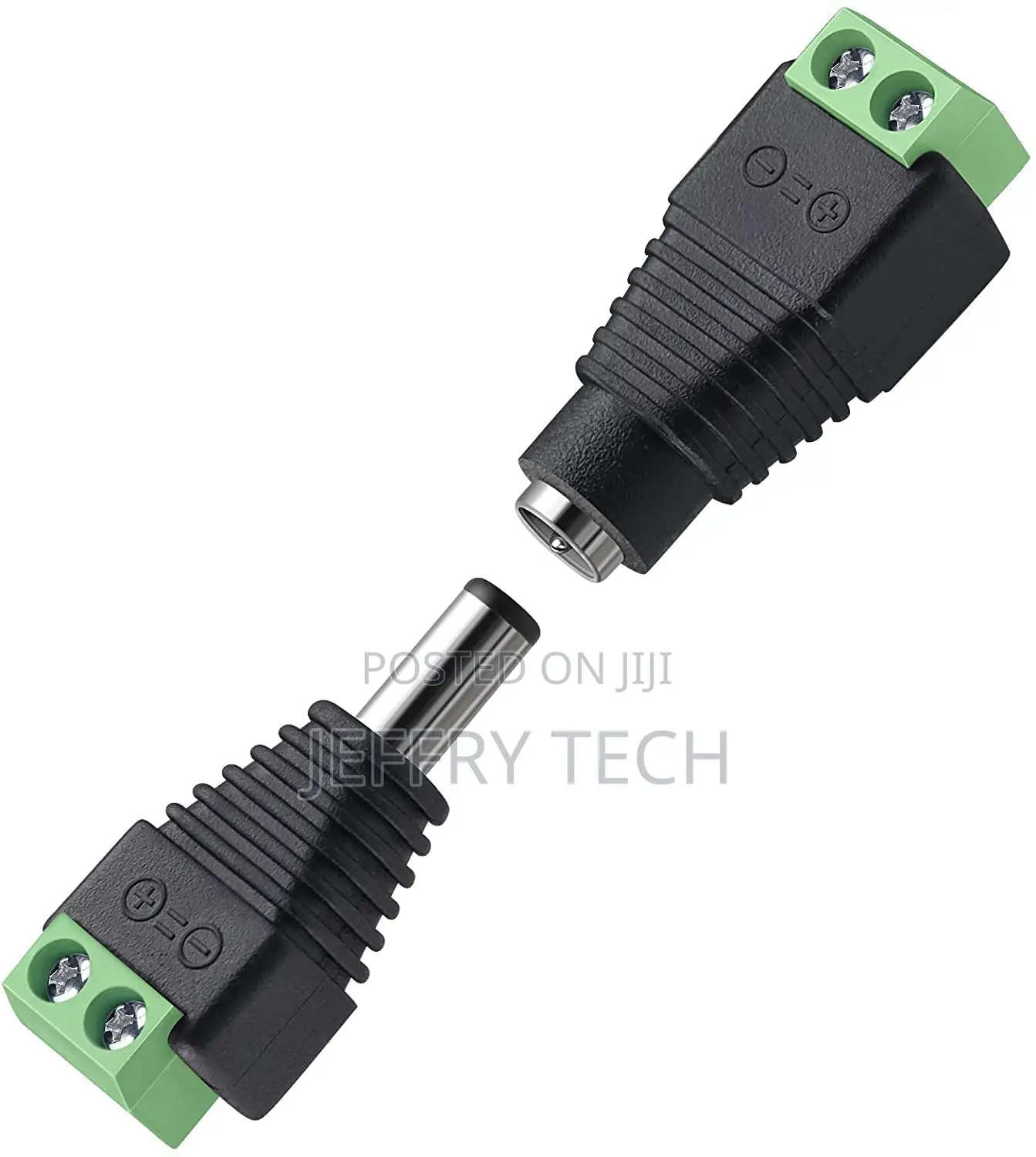 Dc Power Jack Plug Adapter,12v, 24v Male +Female