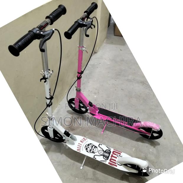 Large Size Teenager Metallic Scooters With Brakes