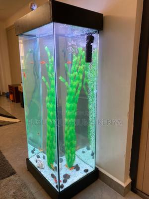 Led-Lit Aquarium Tower – Great for Offices Homes - thumbnail 2