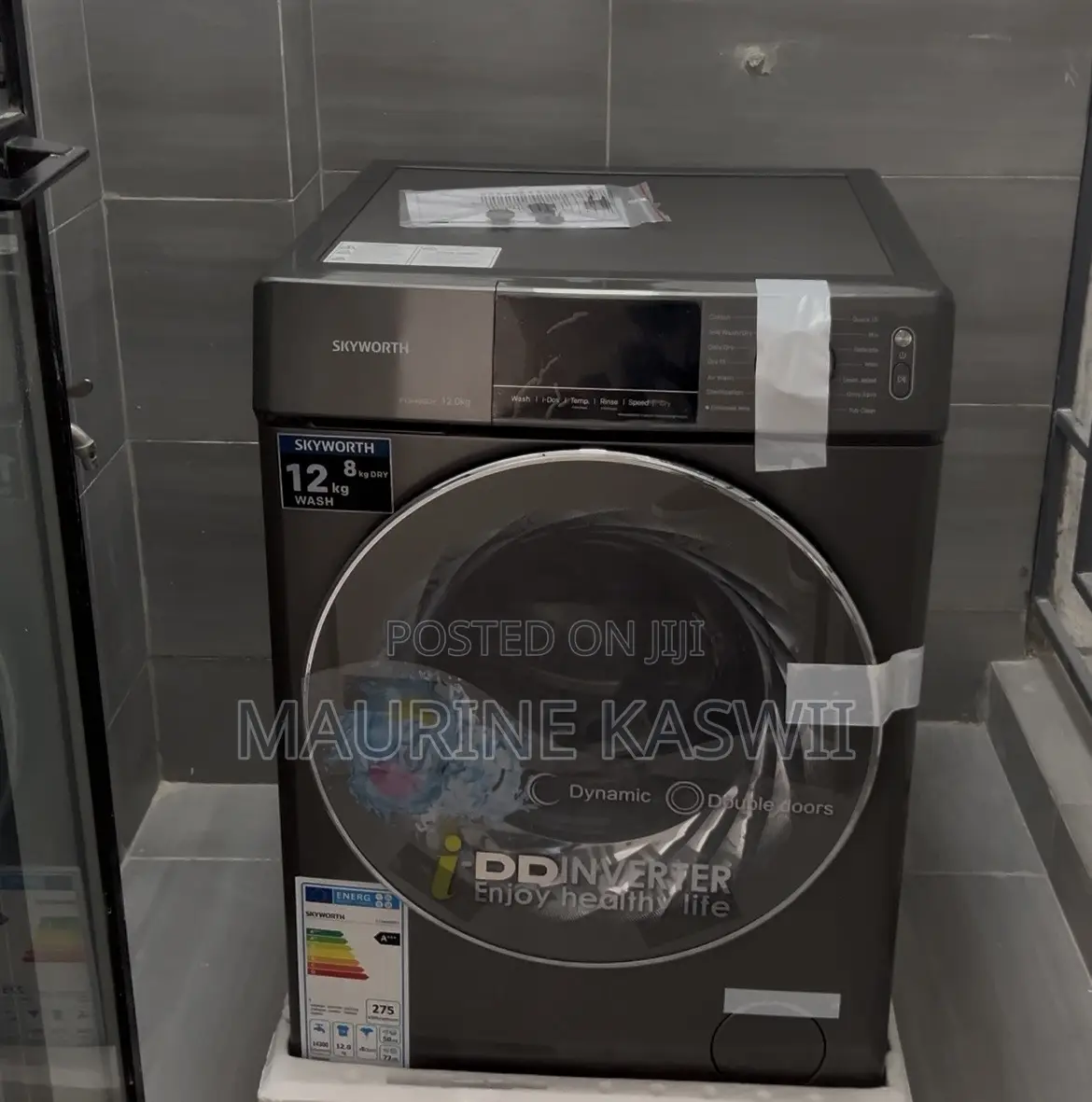 Skyworth 12/8kg Front Load Machine Full Outomatic
