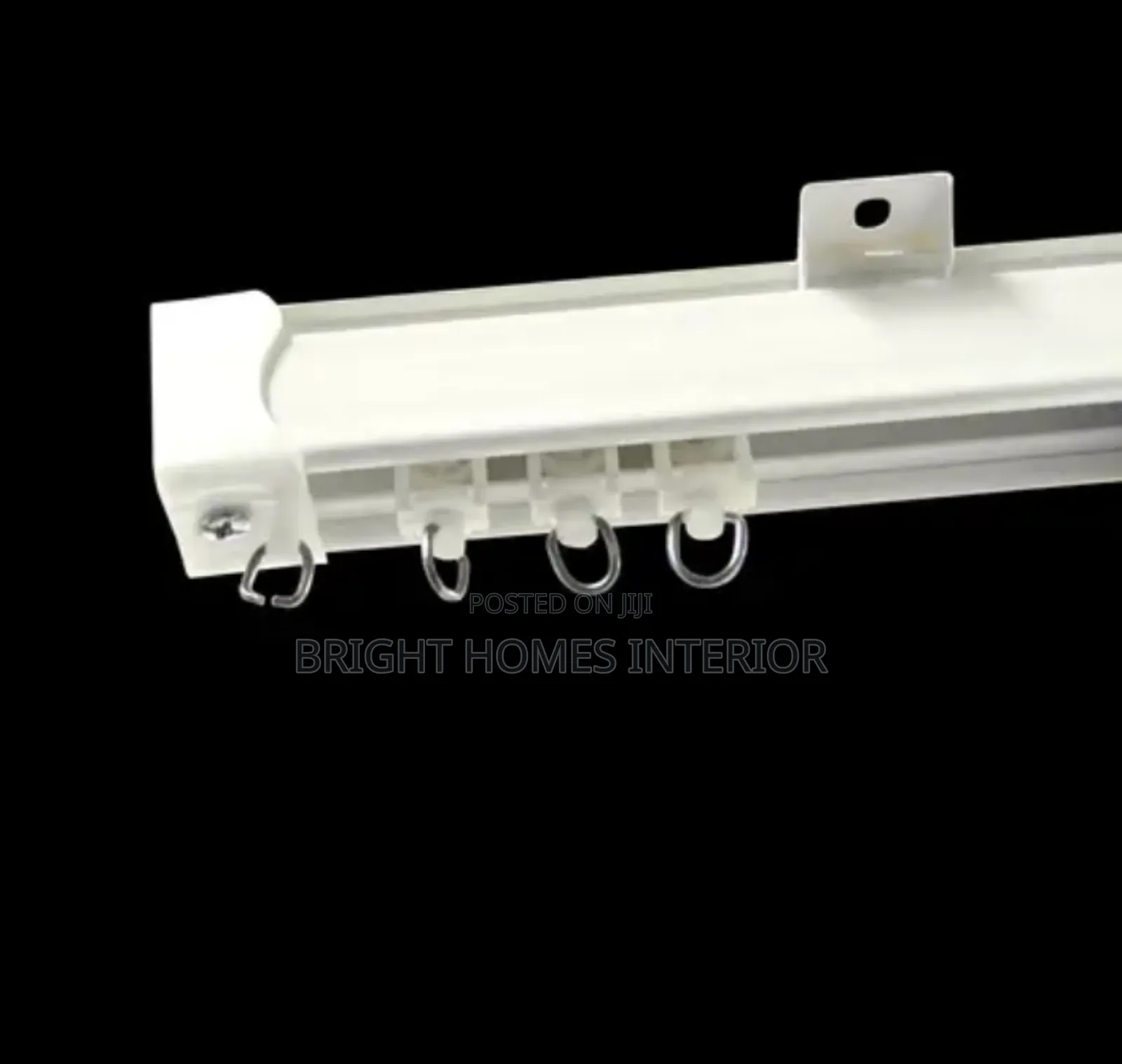 Strong Straight White Curtain Rail for Partitioning