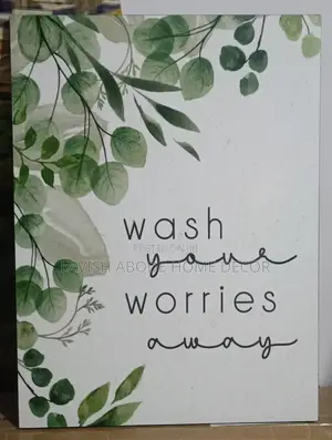 Washroom Wall Hanging Decor Wash Your Worries Away