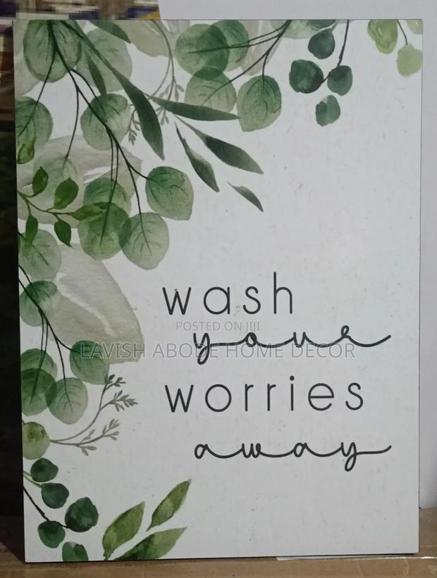 Washroom Wall Hanging Decor Wash Your Worries Away