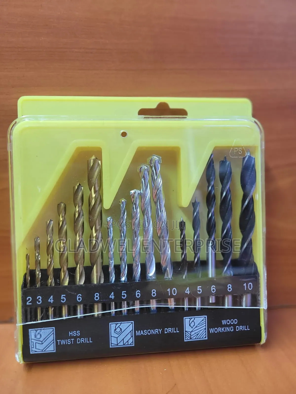 16psc Assorted Drill Bits