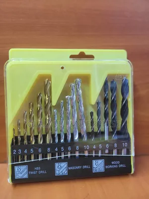 16psc Assorted Drill Bits