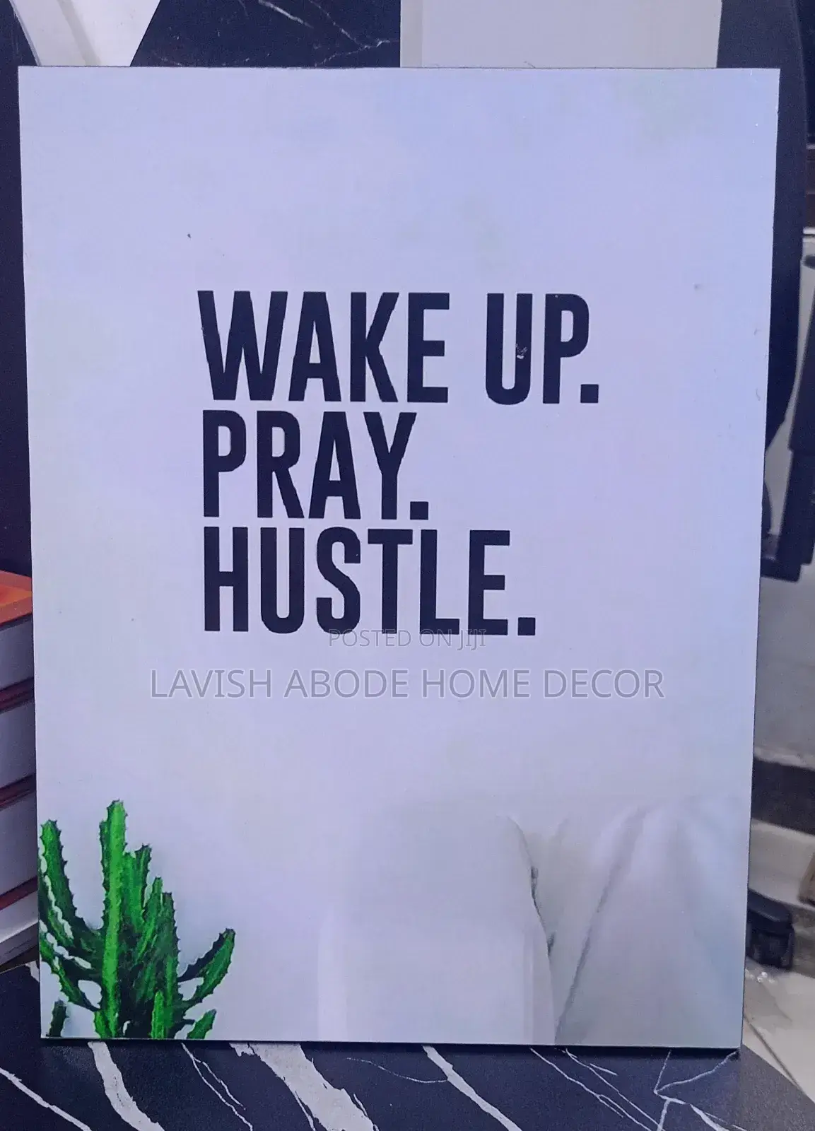 A3 Wall Hanging Wake Up, Pray, Hustle