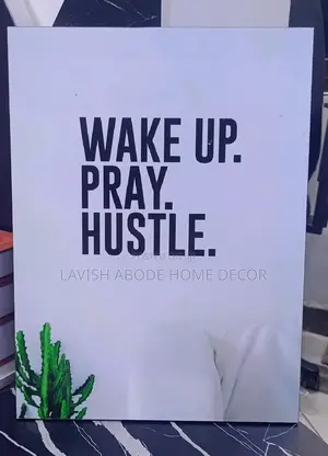 A3 Wall Hanging Wake Up, Pray, Hustle