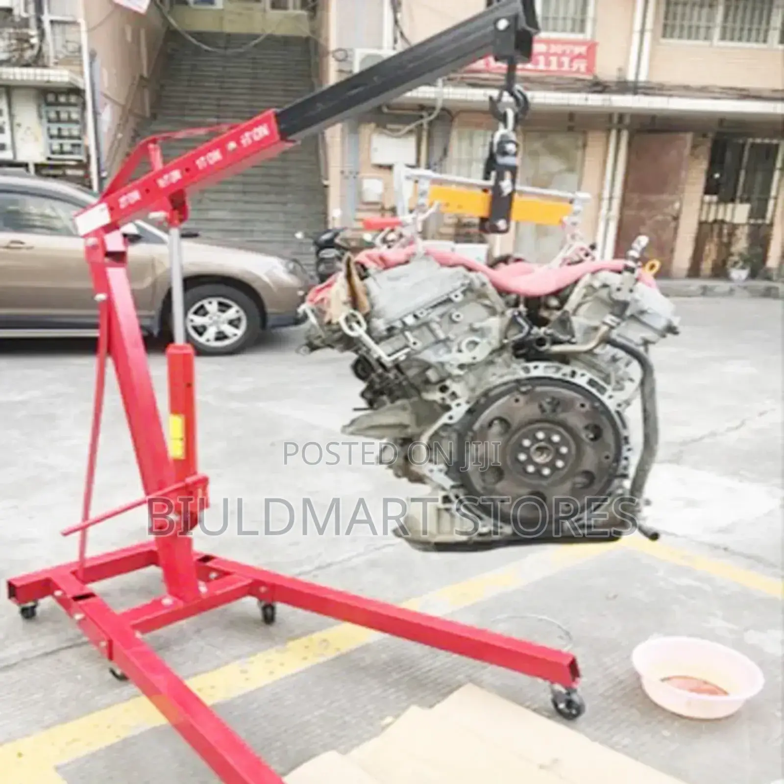 3t Foldable Jack Engine Hydraulic Mini Crane