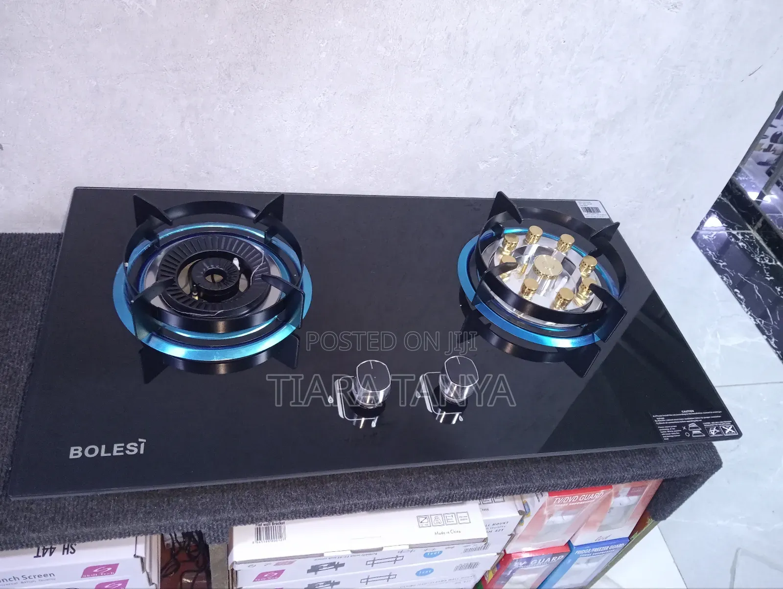 Bolesi Built in 2 Gas Burner Glass Burner