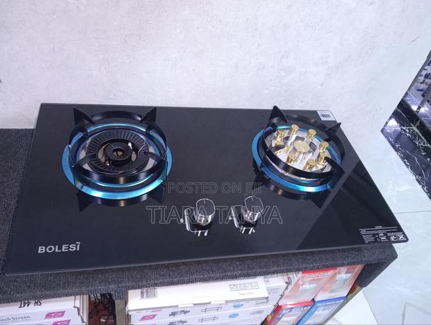 Bolesi Built in 2 Gas Burner Glass Burner - main view