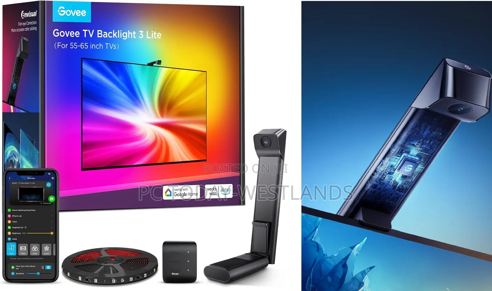 Govee Tv Backlight 3 Lite Sync to 55-65 Inch TVS