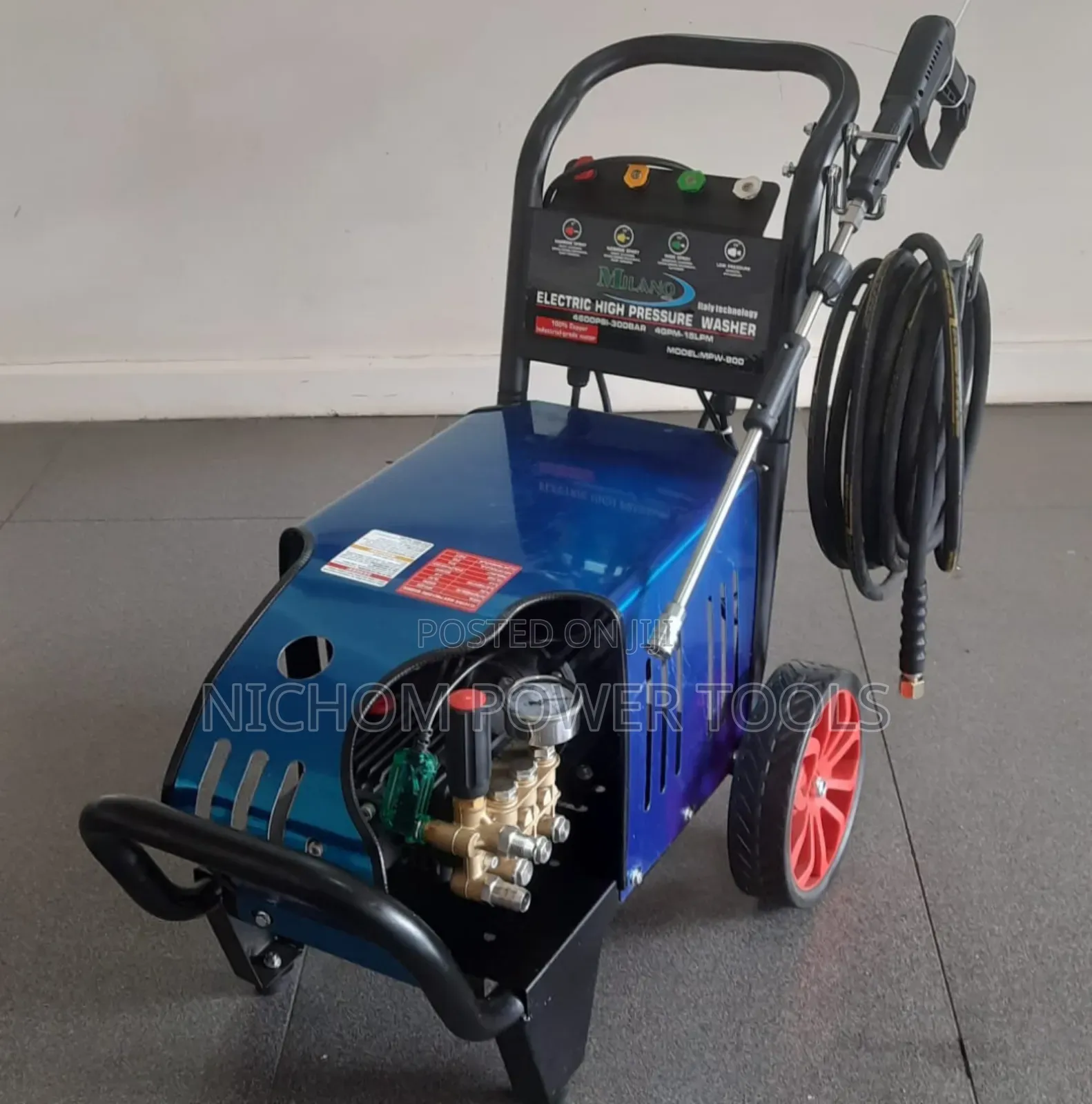 Milano Italia Electric Pressure Washer 4600psi 5hp Motor