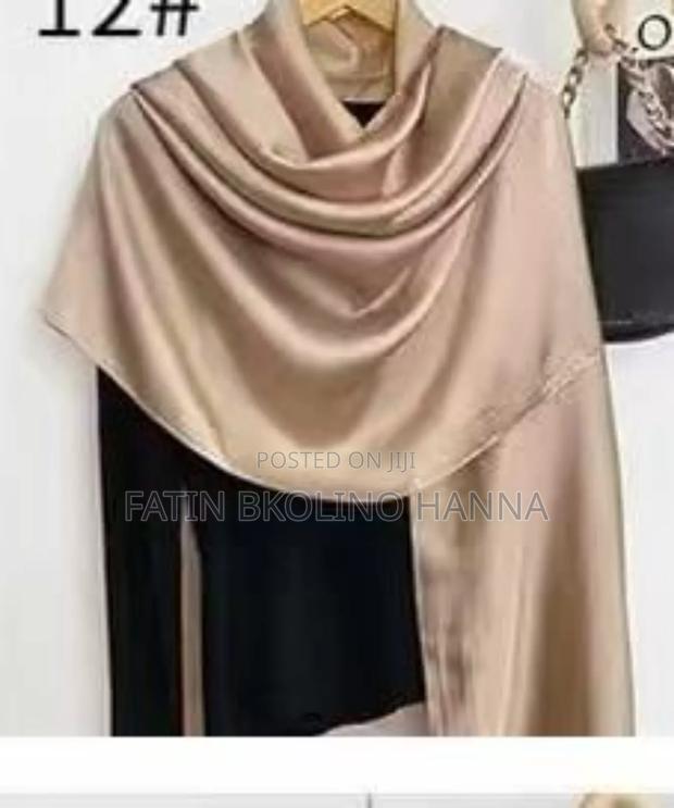 Plain Silk Scarf - main view