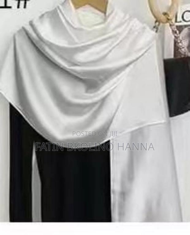 Plain Silk Scarf - thumbnail 2