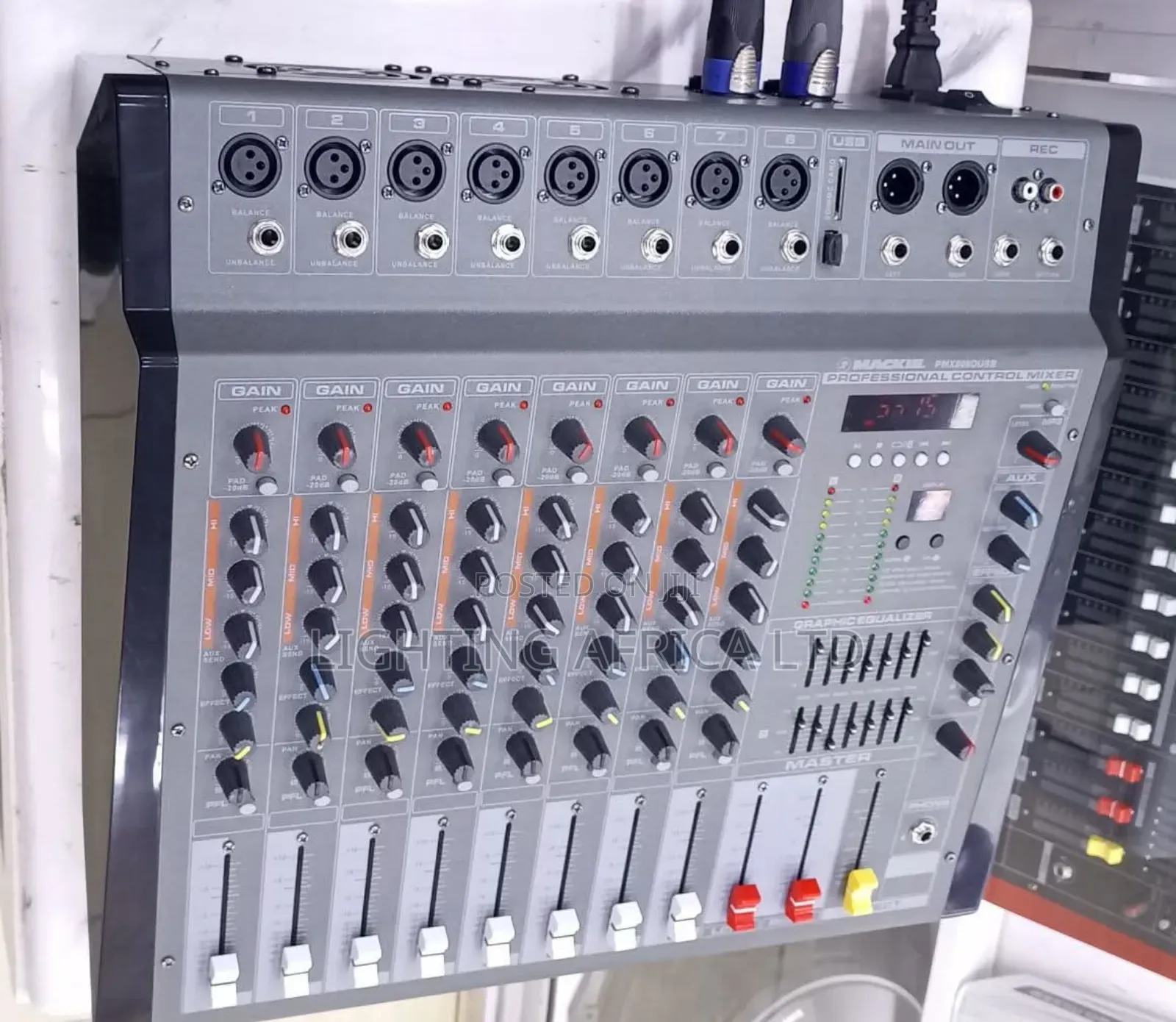 8 Channels Sound Craft Powered Mixer Usb/Bt 1000 Watts