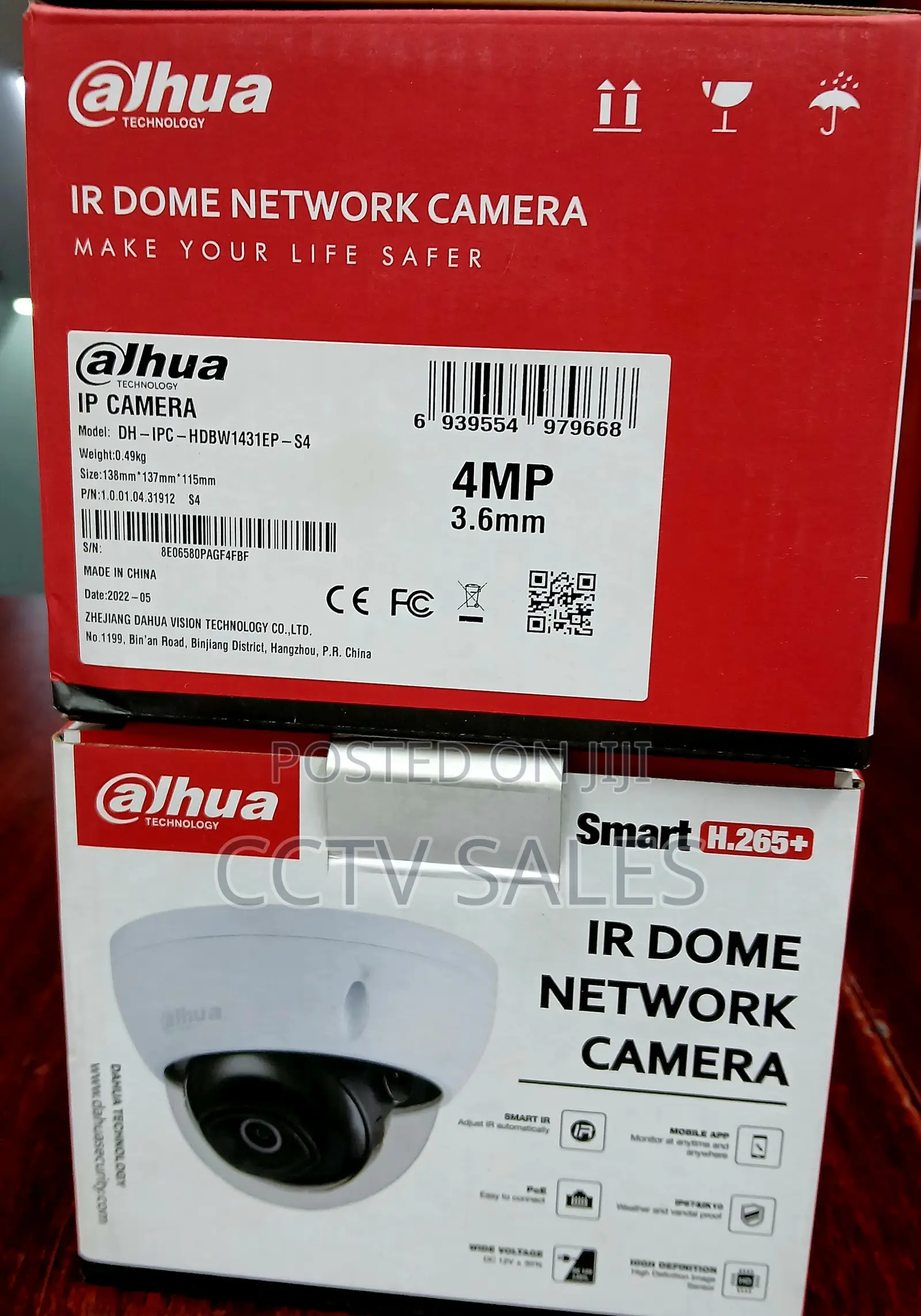 Dahua Dh-Ipc-Hdbw1431ep-S4 4mp Ip Camera