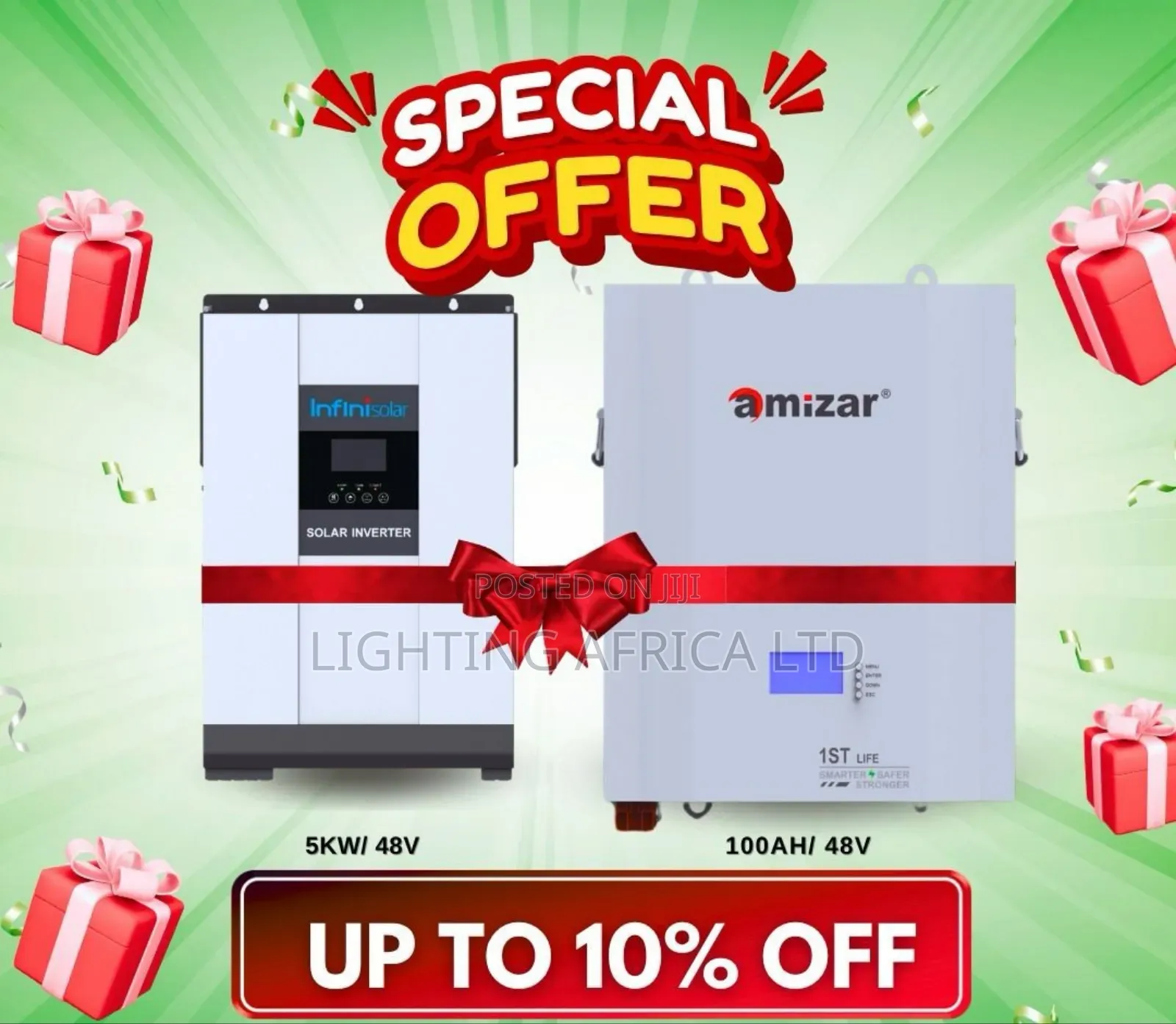 Special Offer Combo 5kva Hybrid Inverter 5.12kwh Lithium Battery
