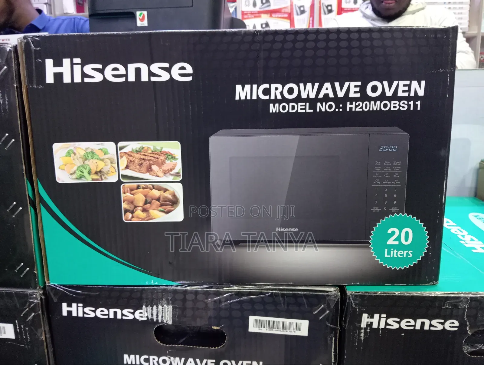 Hisense 20 Litres Digital Microwave Black
