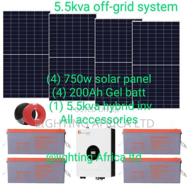 5.5kva Solar Home Off-Grid Free Installation(5 Yra Warranty)