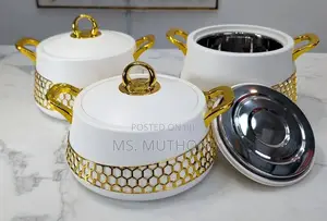 White /Gold Premium Luxury Quality Food Warmers