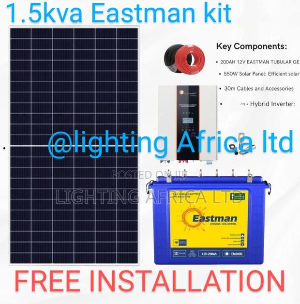Boma King 1.5kva Home Off-Grid System 200ah Eastman Gel Battery - main view