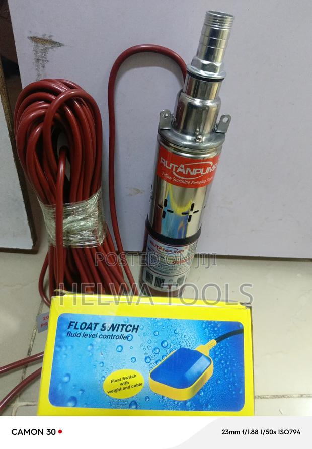 Solar Energy Submersible Pump + Float Switch - main view