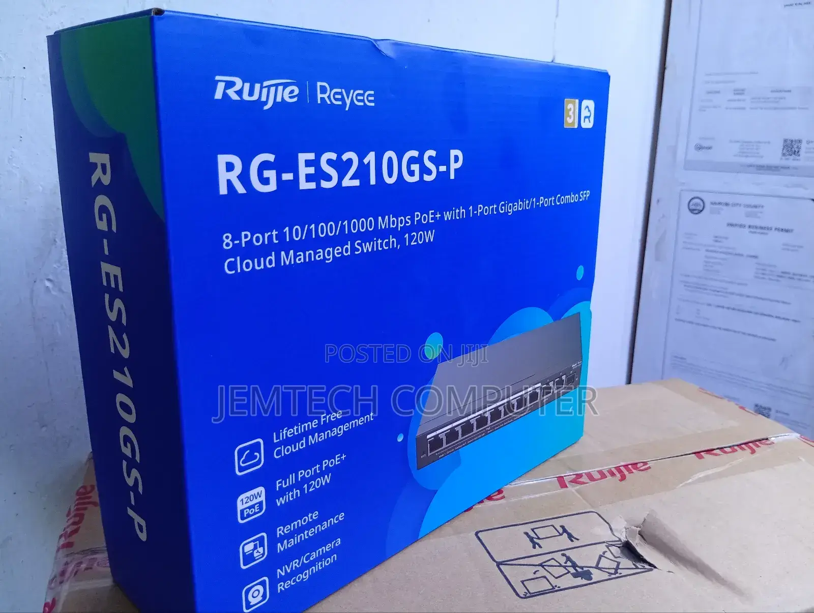 Ruijie Rg-Es210gs-P Poe Switch 10-Port Gigabit Managed