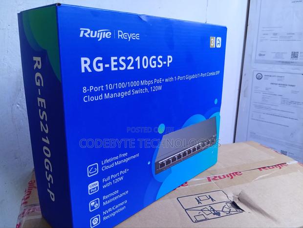 Ruijie Rg-Es210gs-P Poe Switch 10-Port Gigabit Managed