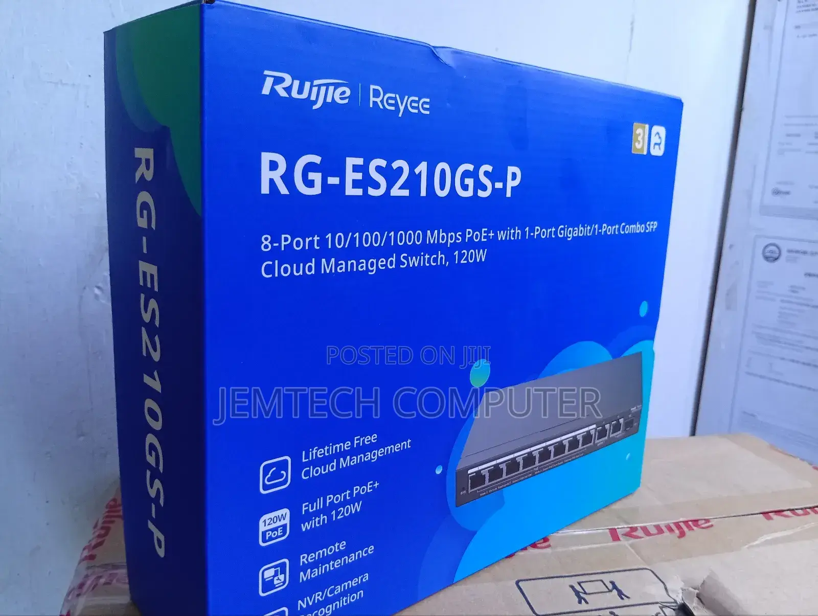 Ruijie Rg-Es210gs-P Poe Switch 10-Port Gigabit Managed