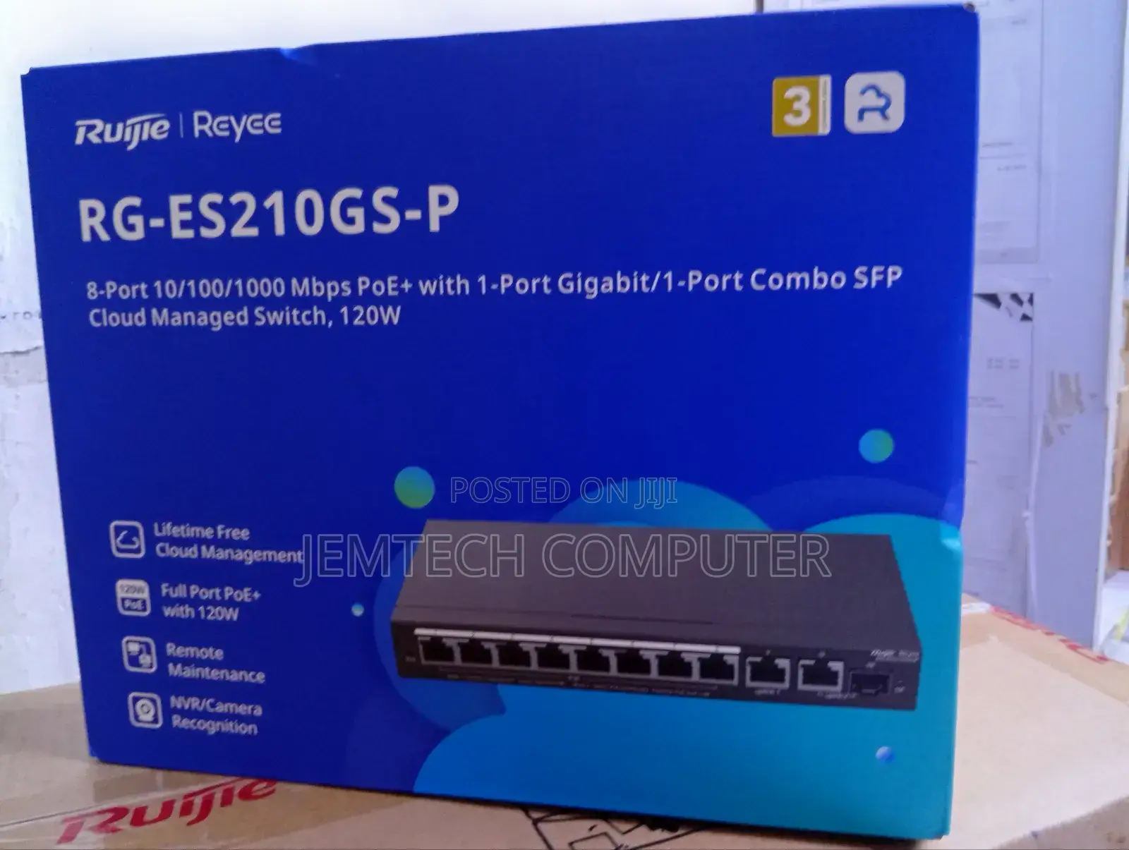Ruijie Rg-Es210gs-P Poe Switch 10-Port Gigabit Managed