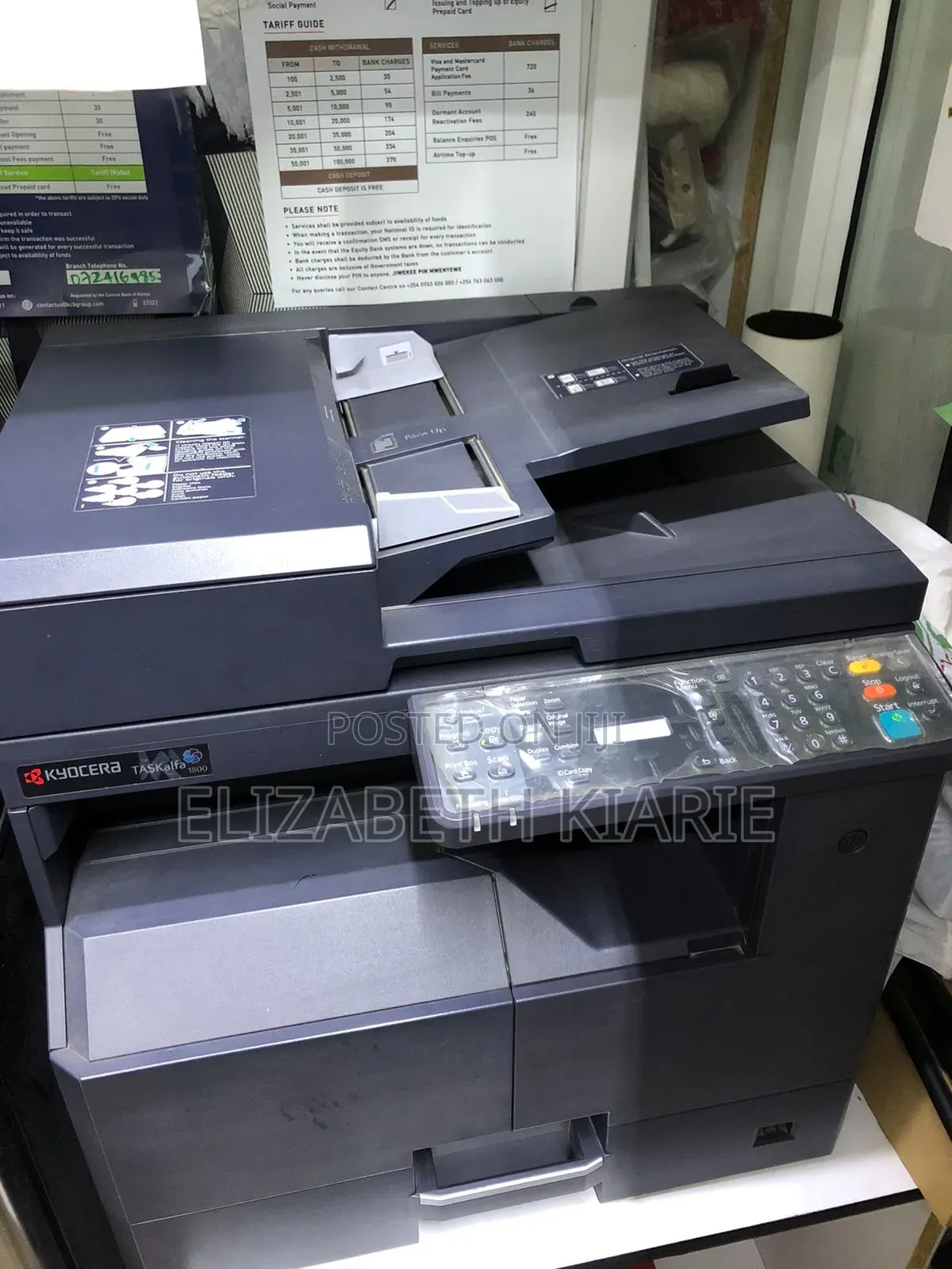 Kyocera Taskalfa 1800 With an Automatic Document Feeder Adf.