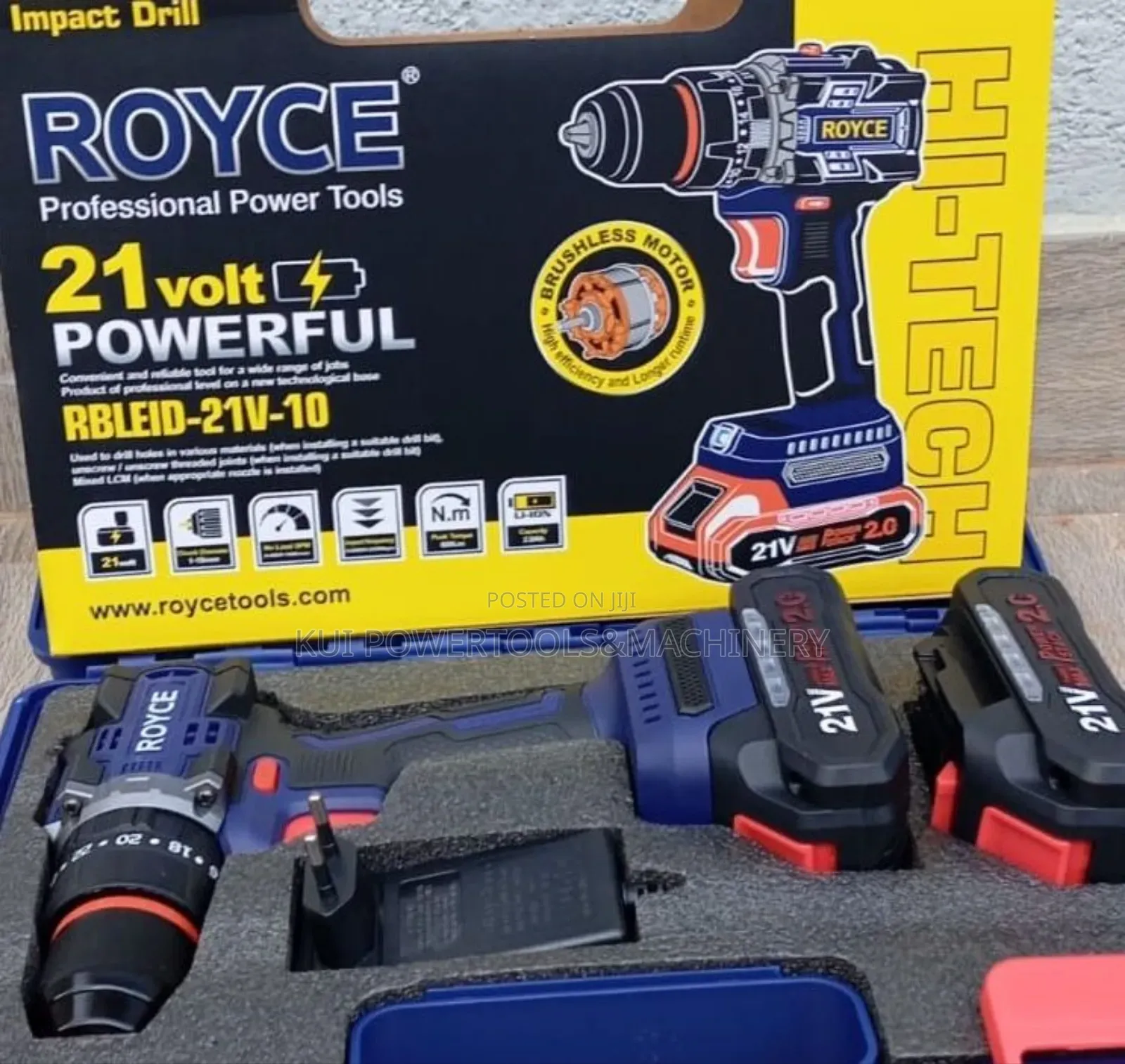 Royce 21v Cordless Impact Drill / Cordless Drill