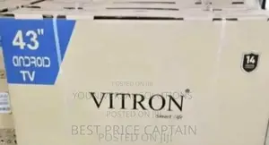Vitron 43 Inches Smart Android Digital Flameless Tv.