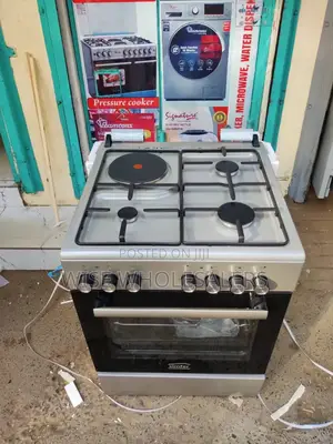 *Simfer Standing Cooker 60x60cm 3gas + 1electric – Inox Grey