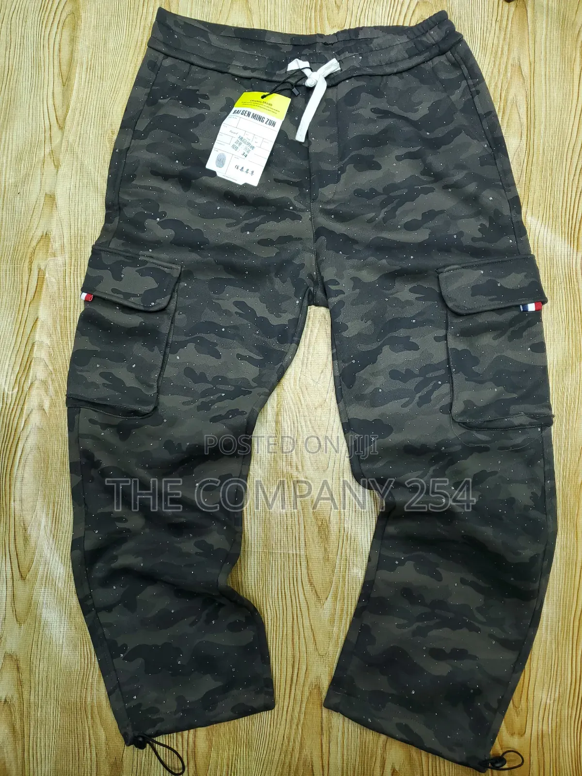 Cotton Unisex Casual Men Side Pocket Cargo Pants Trousers