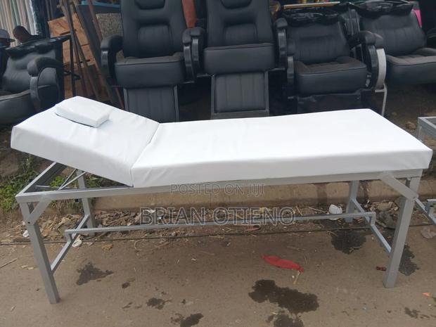 White Adjustable Massage Bed - main view