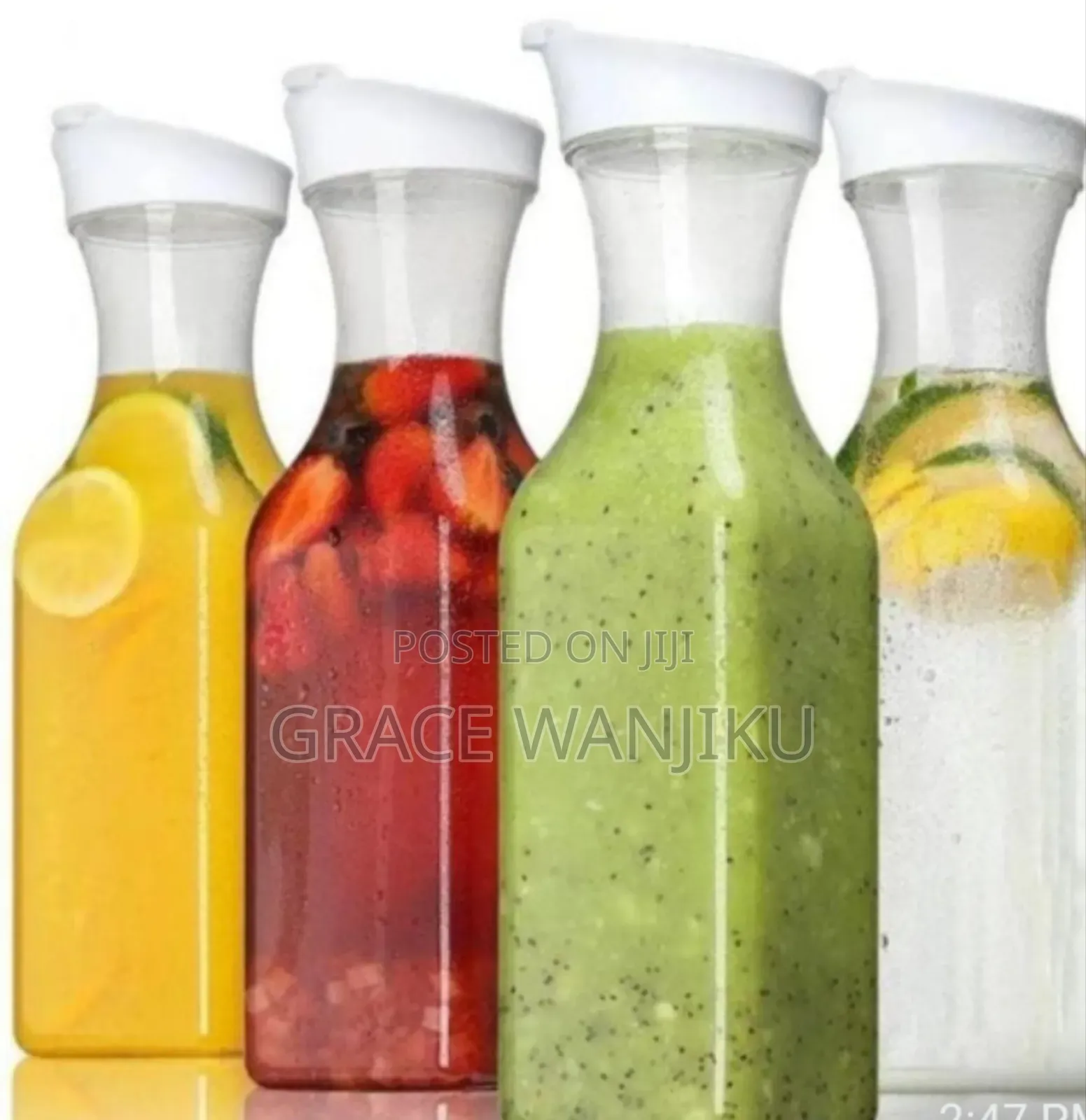 *Multi-Purpose Carafe Clear Pitcher Bottle *