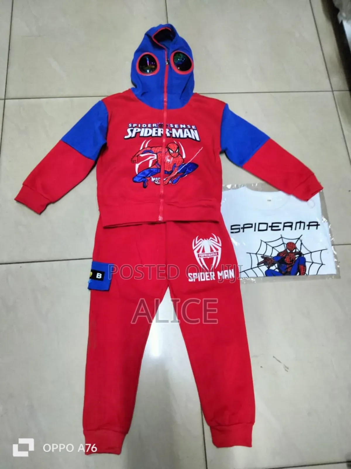 Spiderman Suit for Kids (3 Piece Set)