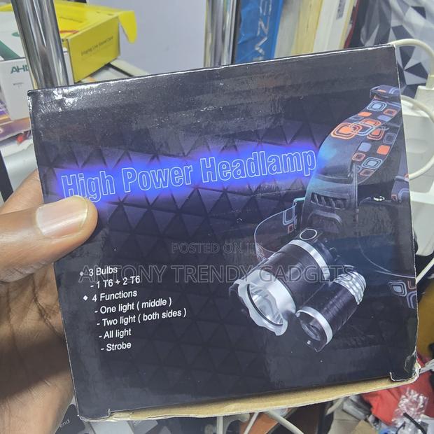 T6 Led Headlamp - 4 Light Modes Hiking, Camping, Emergency - main view