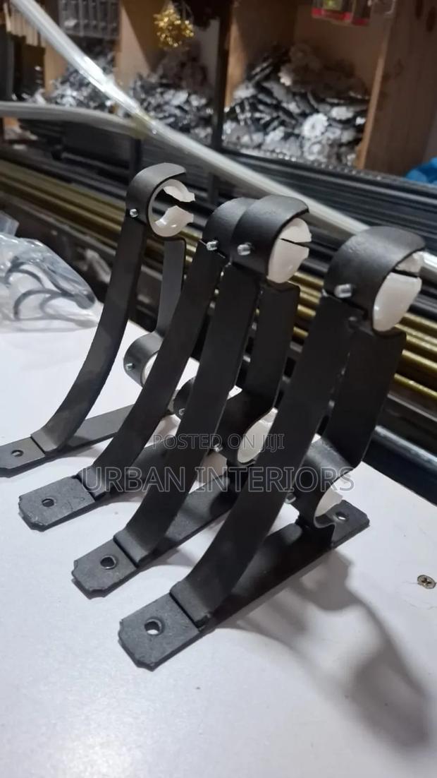 Black Curtain Brackets Black Curtain Brackets - main view