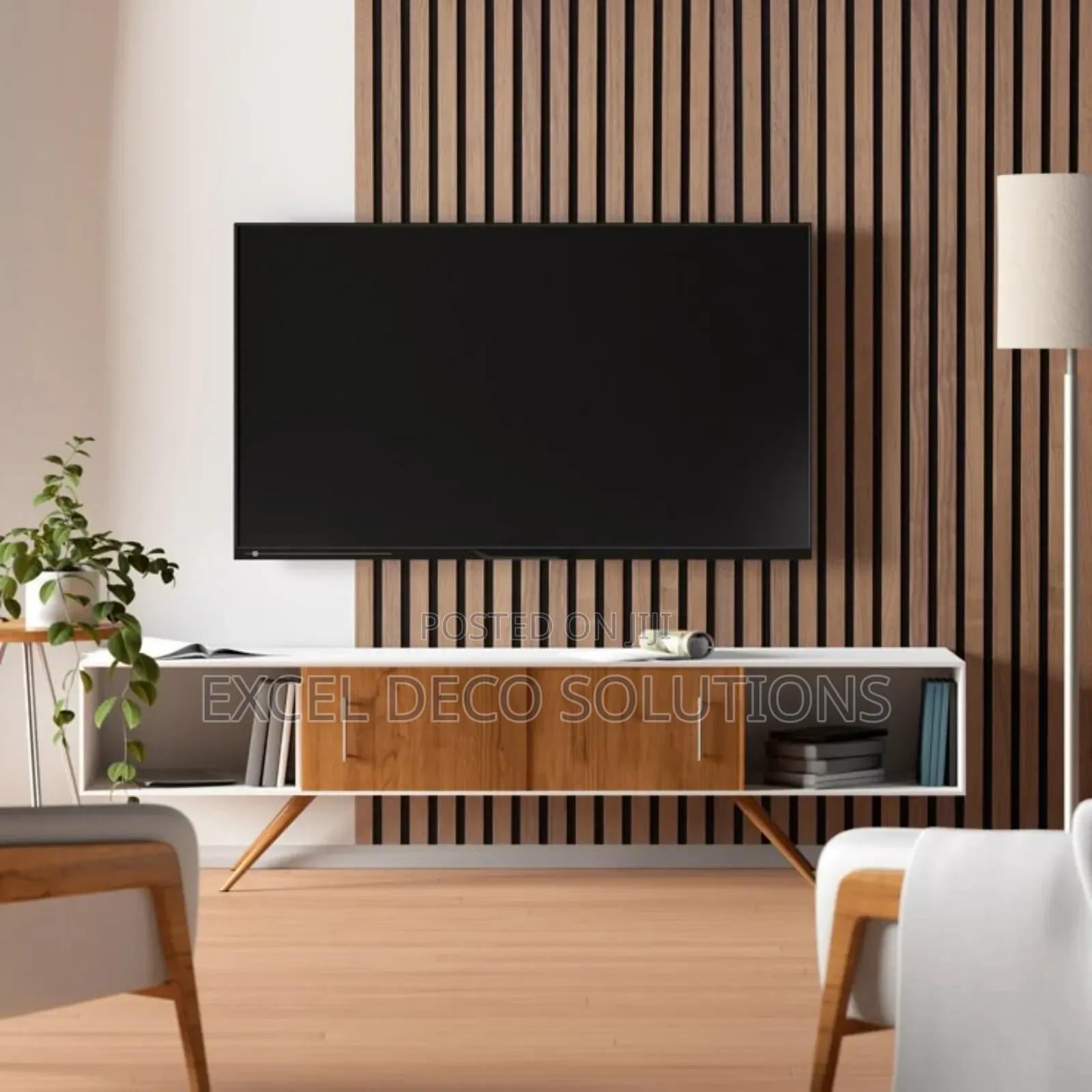Whitewashed Wood Panel