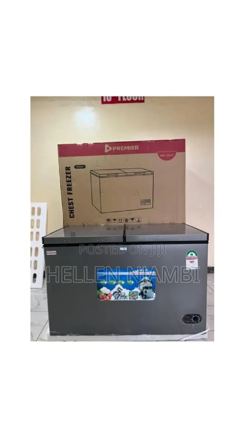 350l Premier Double Door Chest Freezer