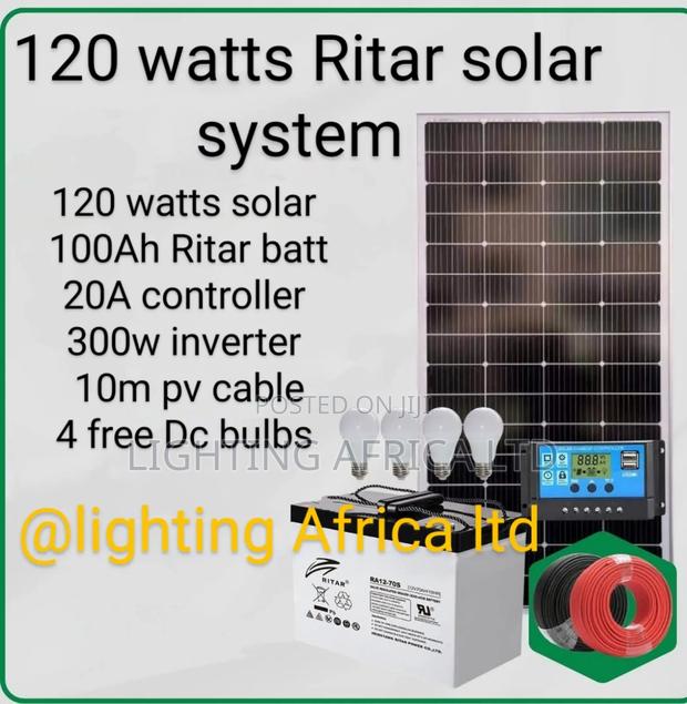 120 Watt's Ritar Solar System Complete - main view
