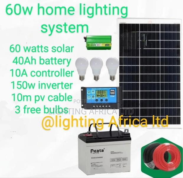 60w Mini Home Solar Lighting Africa Kit - main view
