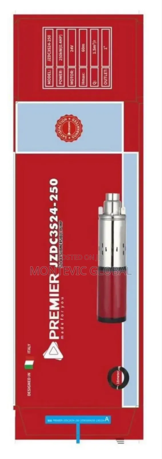 Premier 60m Dc Submersible Water Pump
